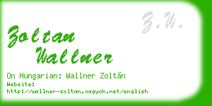 zoltan wallner business card